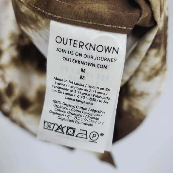 Outerknown BBQ Shirt Olive Branch Men's Button Up Short Sleeve Size Medium NWT - Picture 5 of 8